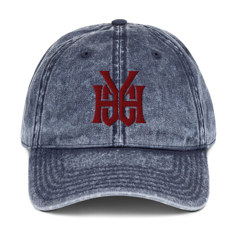 YHWH Monogram 3D Puff Embroidered Vintage Cotton Twill Cap - Inken Image