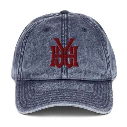 YHWH Monogram 3D Puff Embroidered Vintage Cotton Twill Cap - Inken Image