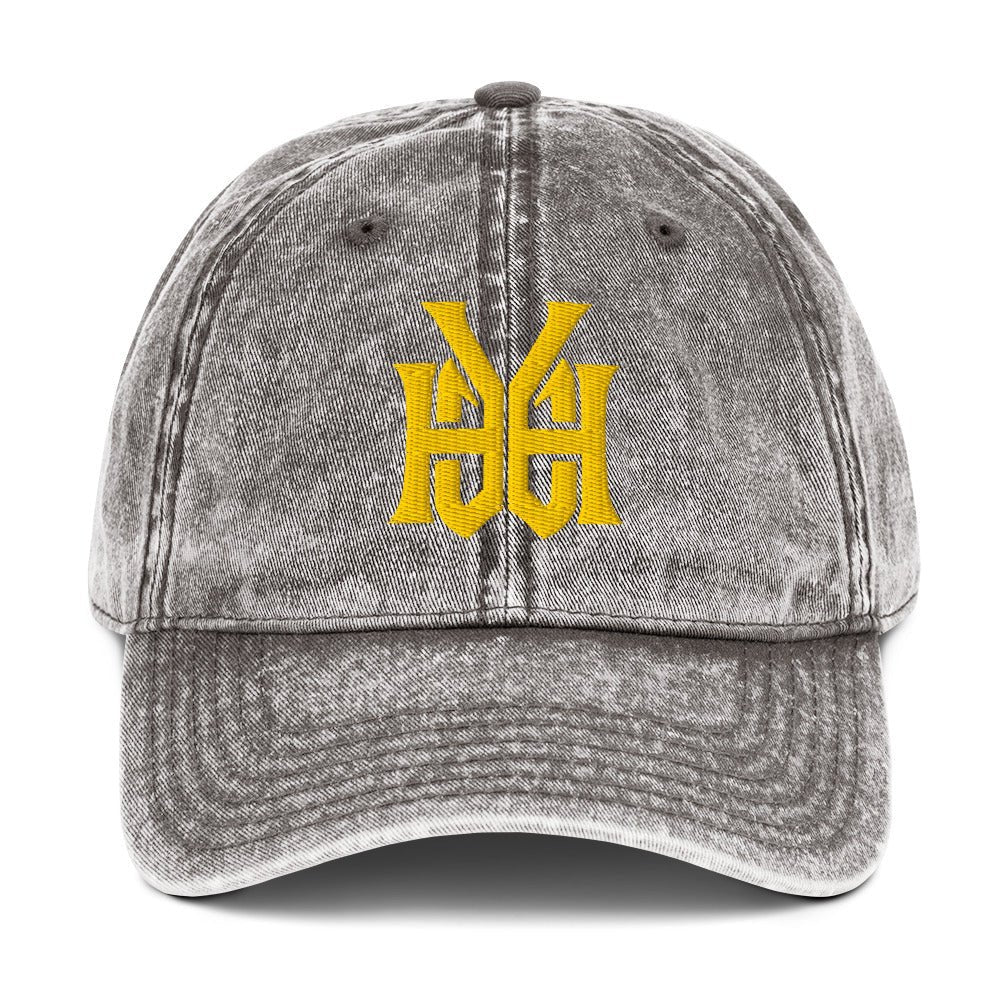 YHWH Monogram 3D Puff Embroidered Vintage Cotton Twill Cap - Inken Image