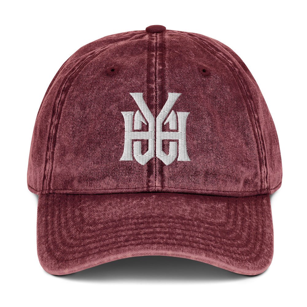 YHWH Monogram 3D Puff Embroidered Vintage Cotton Twill Cap - Inken Image