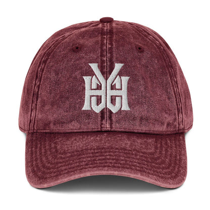 YHWH Monogram 3D Puff Embroidered Vintage Cotton Twill Cap - Inken Image