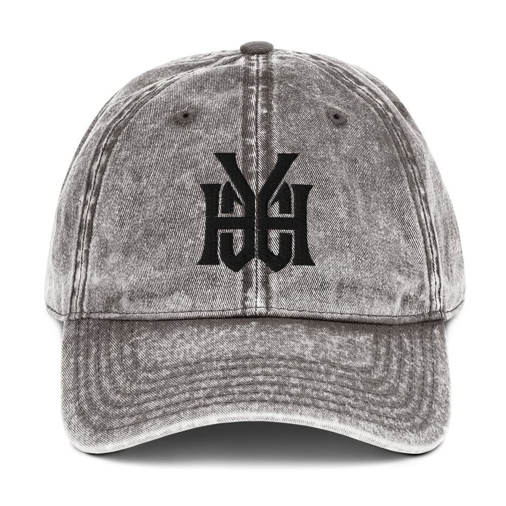 YHWH Monogram 3D Puff Embroidered Vintage Cotton Twill Cap - Inken Image
