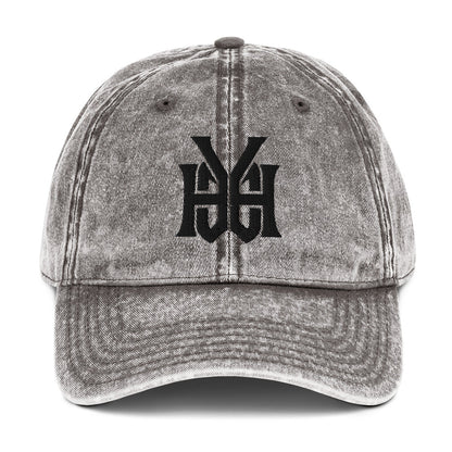 YHWH Monogram 3D Puff Embroidered Vintage Cotton Twill Cap - Inken Image