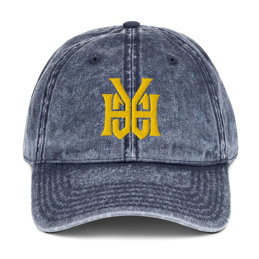 YHWH Monogram 3D Puff Embroidered Vintage Cotton Twill Cap - Inken Image
