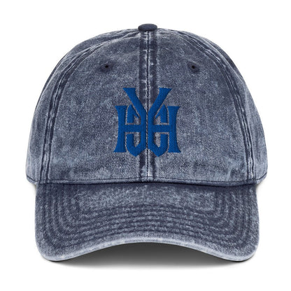 YHWH Monogram 3D Puff Embroidered Vintage Cotton Twill Cap - Inken Image