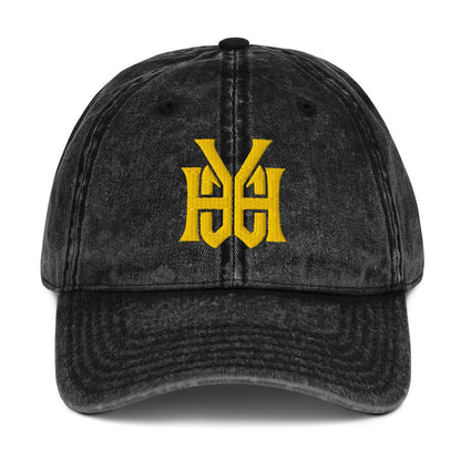 YHWH Monogram 3D Puff Embroidered Vintage Cotton Twill Cap - Inken Image
