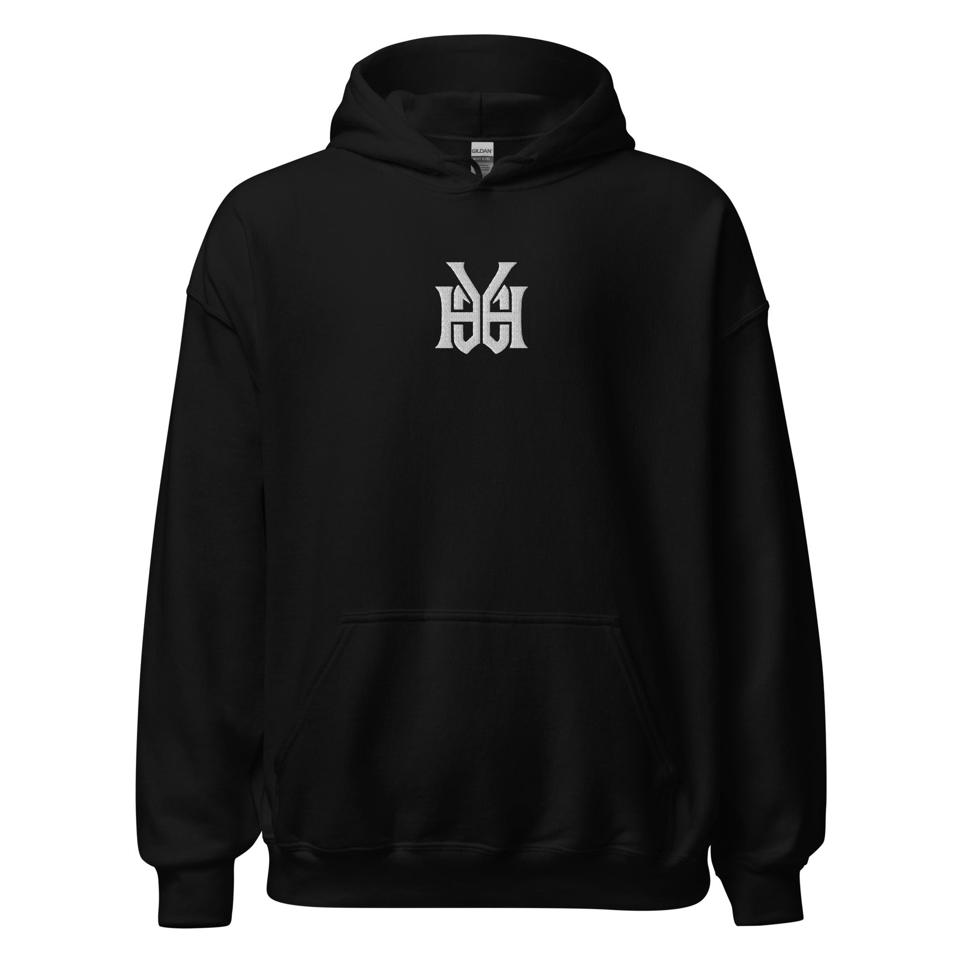 YHWH Monogram Embroidered Hoodie - Inken Image