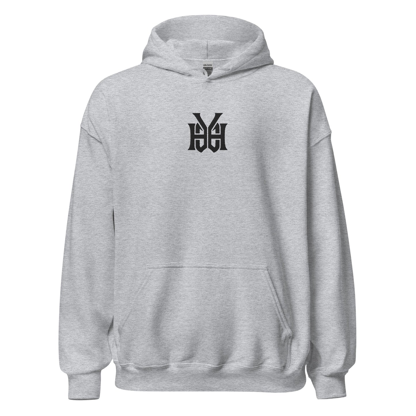 YHWH Monogram Embroidered Hoodie - Inken Image