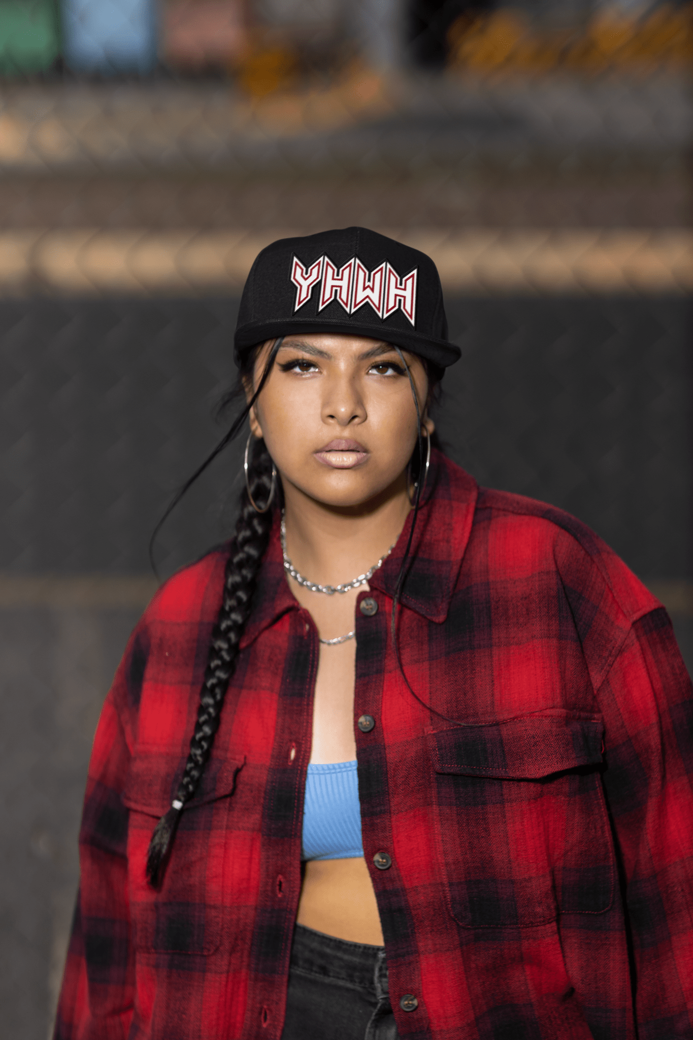 YHWH Sacred Name Embroidered Snapback - Inken Image