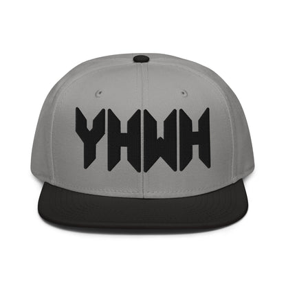 YHWH Sacred Name Minimal 3D Puff Embroidered Snapback - Inken Image