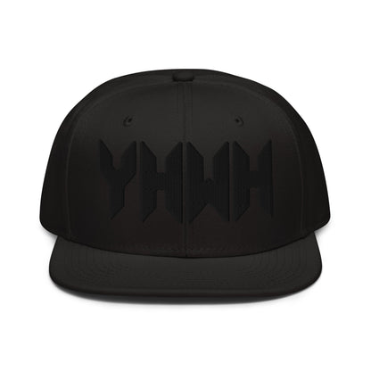 YHWH Sacred Name Minimal 3D Puff Embroidered Snapback - Inken Image