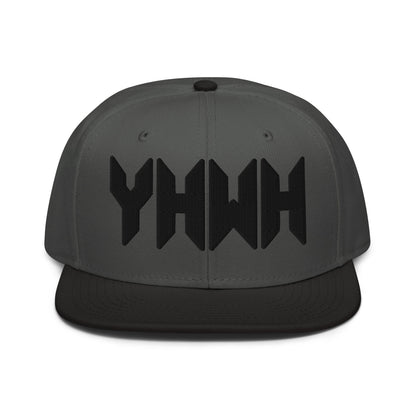 YHWH Sacred Name Minimal 3D Puff Embroidered Snapback - Inken Image