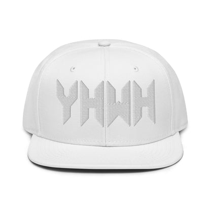 YHWH Sacred Name Minimal 3D Puff Embroidered Snapback - Inken Image