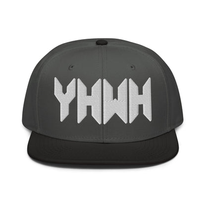 YHWH Sacred Name Minimal 3D Puff Embroidered Snapback - Inken Image