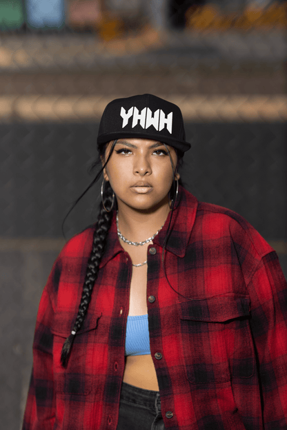 YHWH Sacred Name Minimal 3D Puff Embroidered Snapback - Inken Image