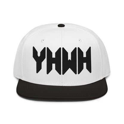 YHWH Sacred Name Minimal 3D Puff Embroidered Snapback - Inken Image