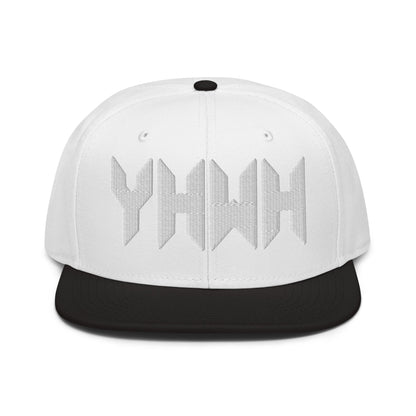 YHWH Sacred Name Minimal 3D Puff Embroidered Snapback - Inken Image