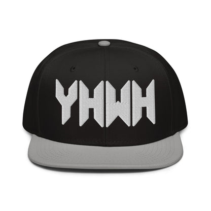 YHWH Sacred Name Minimal 3D Puff Embroidered Snapback - Inken Image