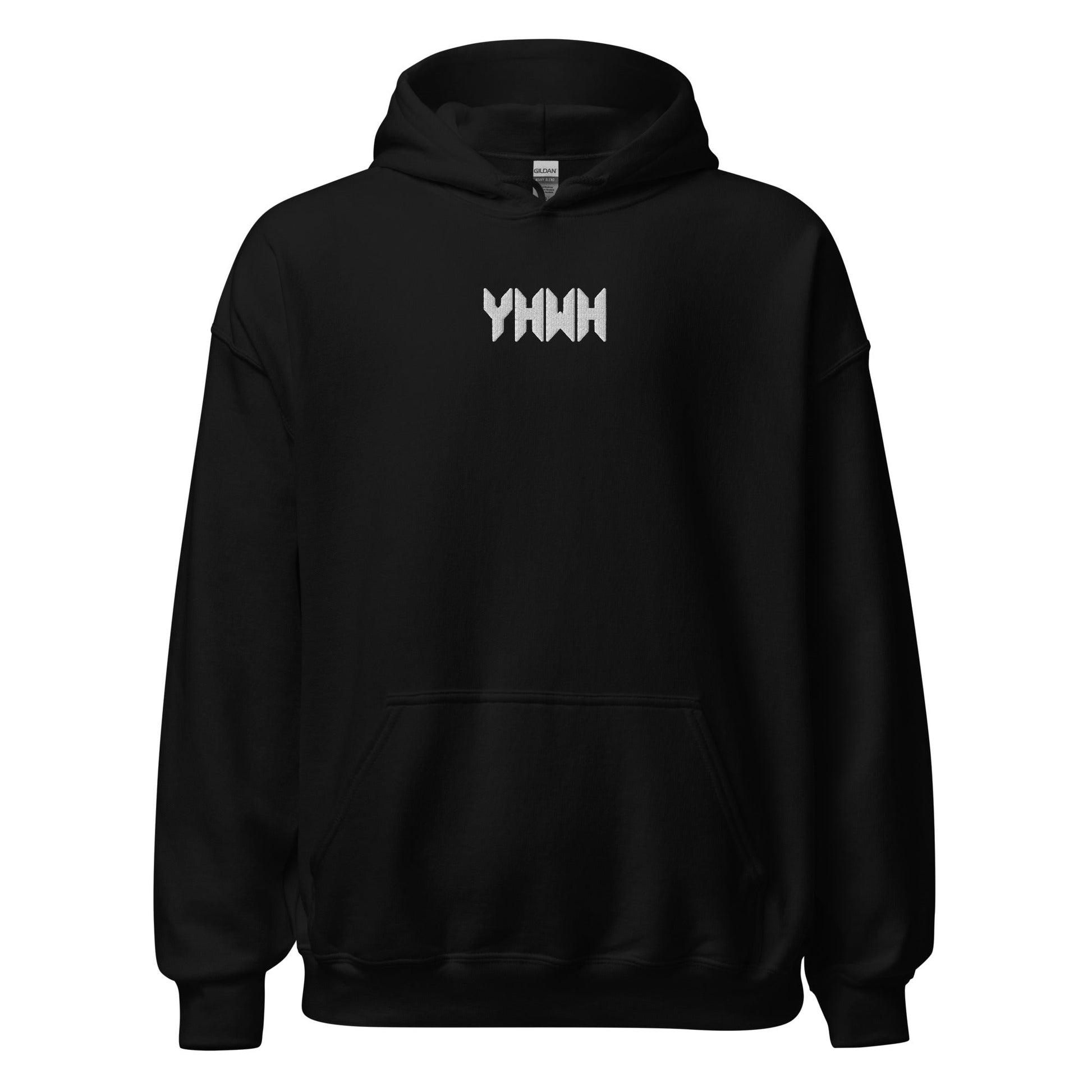 YHWH Sacred Name Minimal Embroidered Hoodie - Inken Image