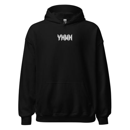 YHWH Sacred Name Minimal Embroidered Hoodie - Inken Image