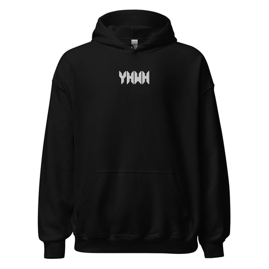 YHWH Sacred Name Minimal Embroidered Hoodie - Inken Image