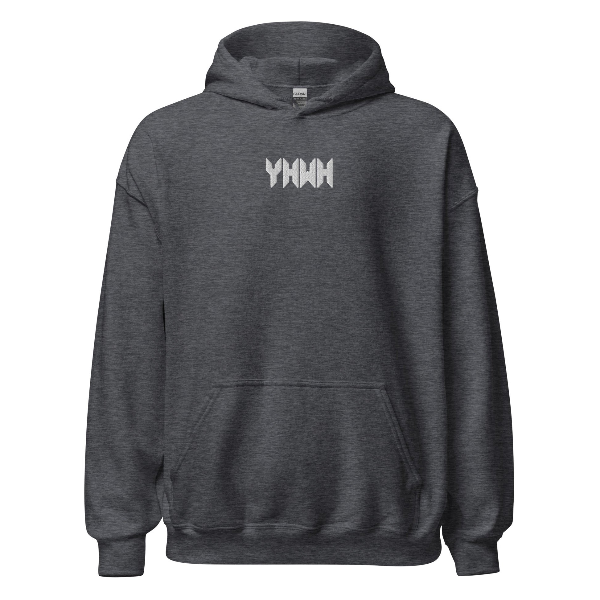 YHWH Sacred Name Minimal Embroidered Hoodie - Inken Image