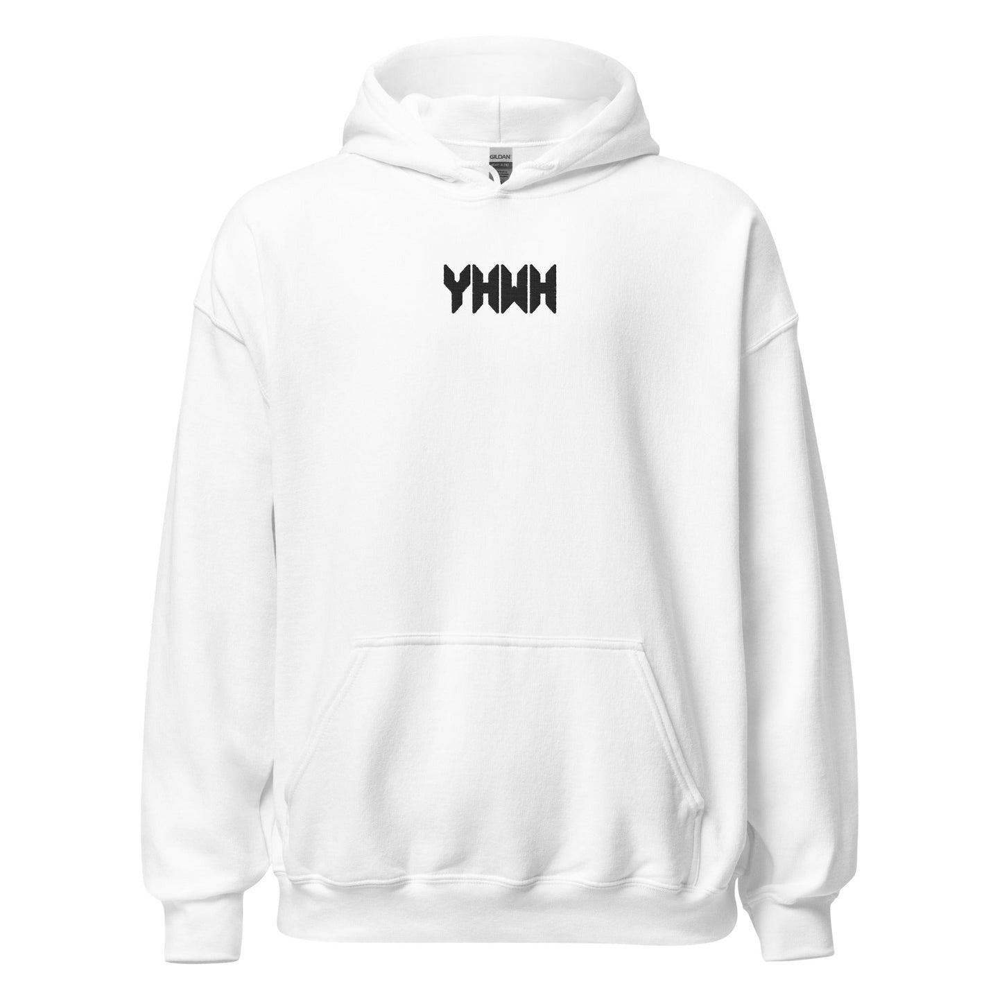 YHWH Sacred Name Minimal Embroidered Hoodie - Inken Image