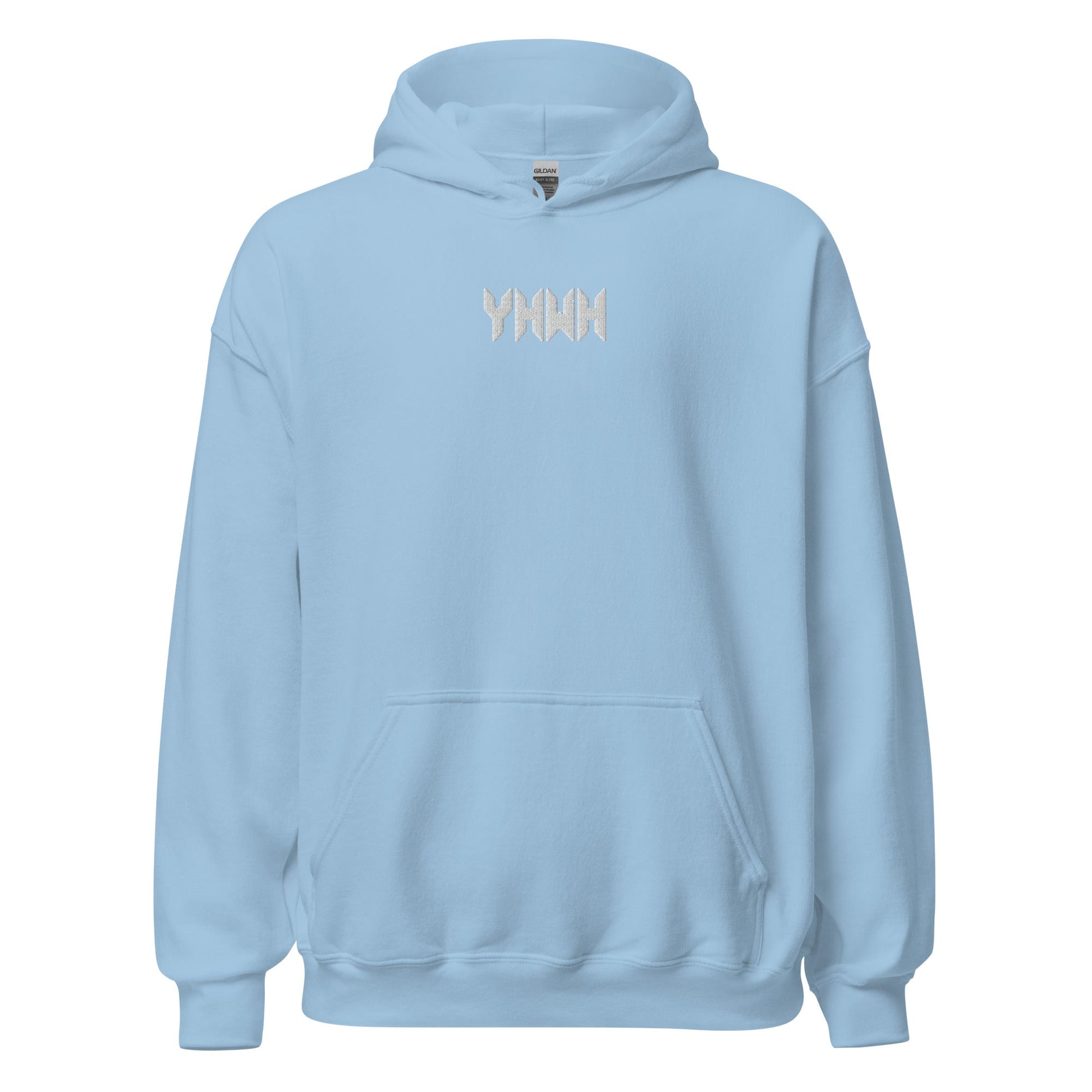 YHWH Sacred Name Minimal Embroidered Hoodie - Inken Image