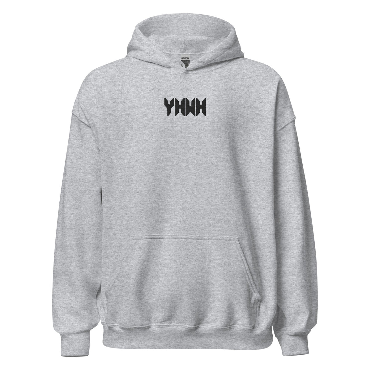 YHWH Sacred Name Minimal Embroidered Hoodie - Inken Image