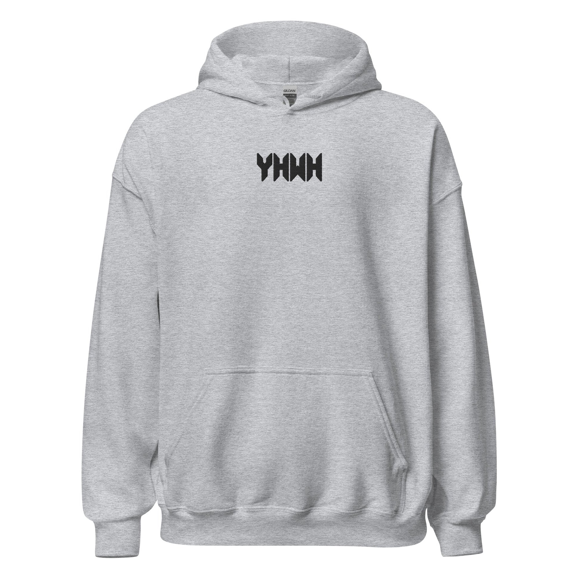 YHWH Sacred Name Minimal Embroidered Hoodie - Inken Image