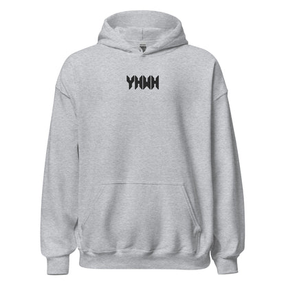 YHWH Sacred Name Minimal Embroidered Hoodie - Inken Image