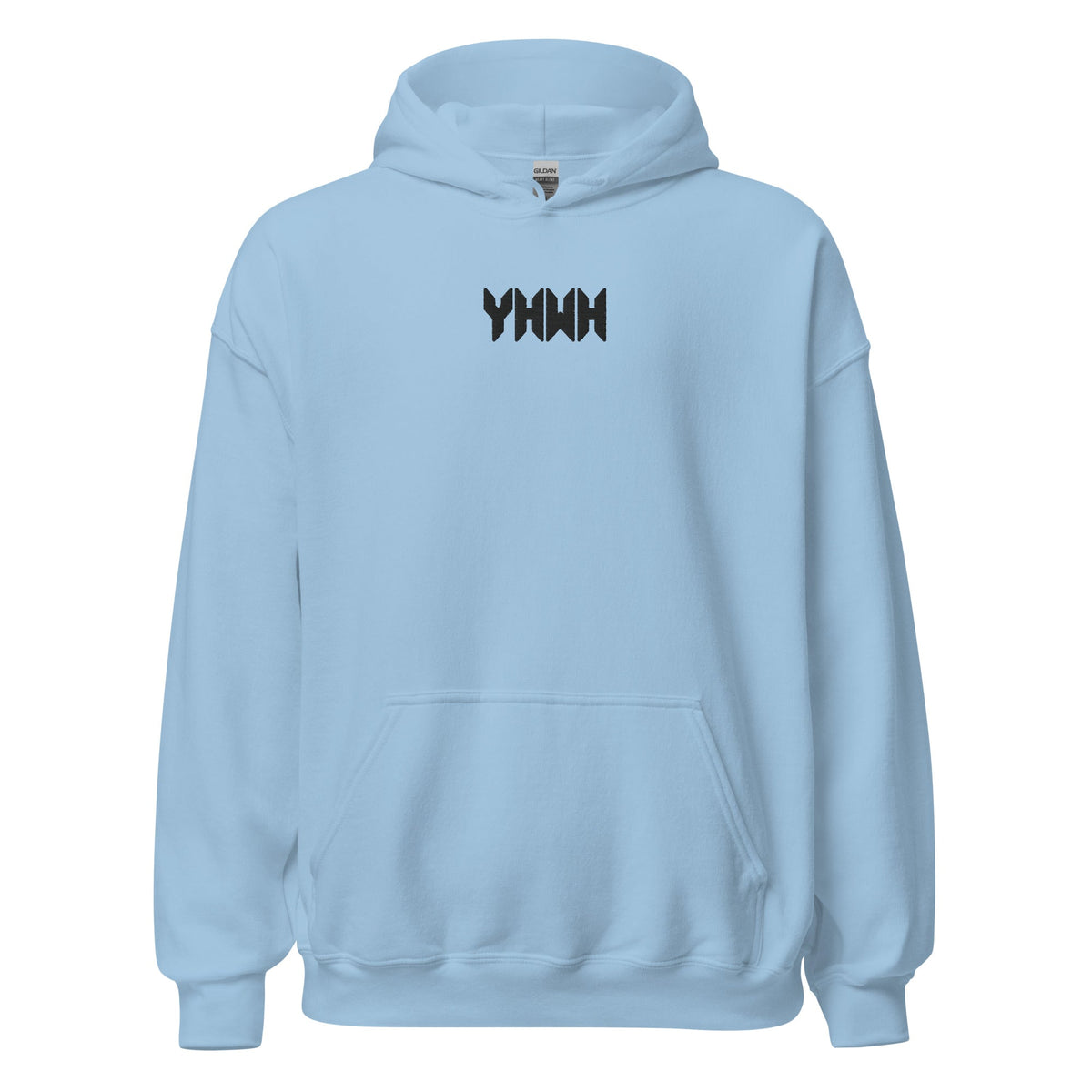 YHWH Sacred Name Minimal Embroidered Hoodie - Inken Image