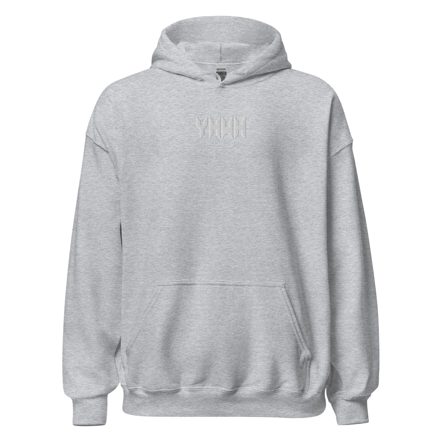 YHWH Sacred Name Minimal Embroidered Hoodie - Inken Image