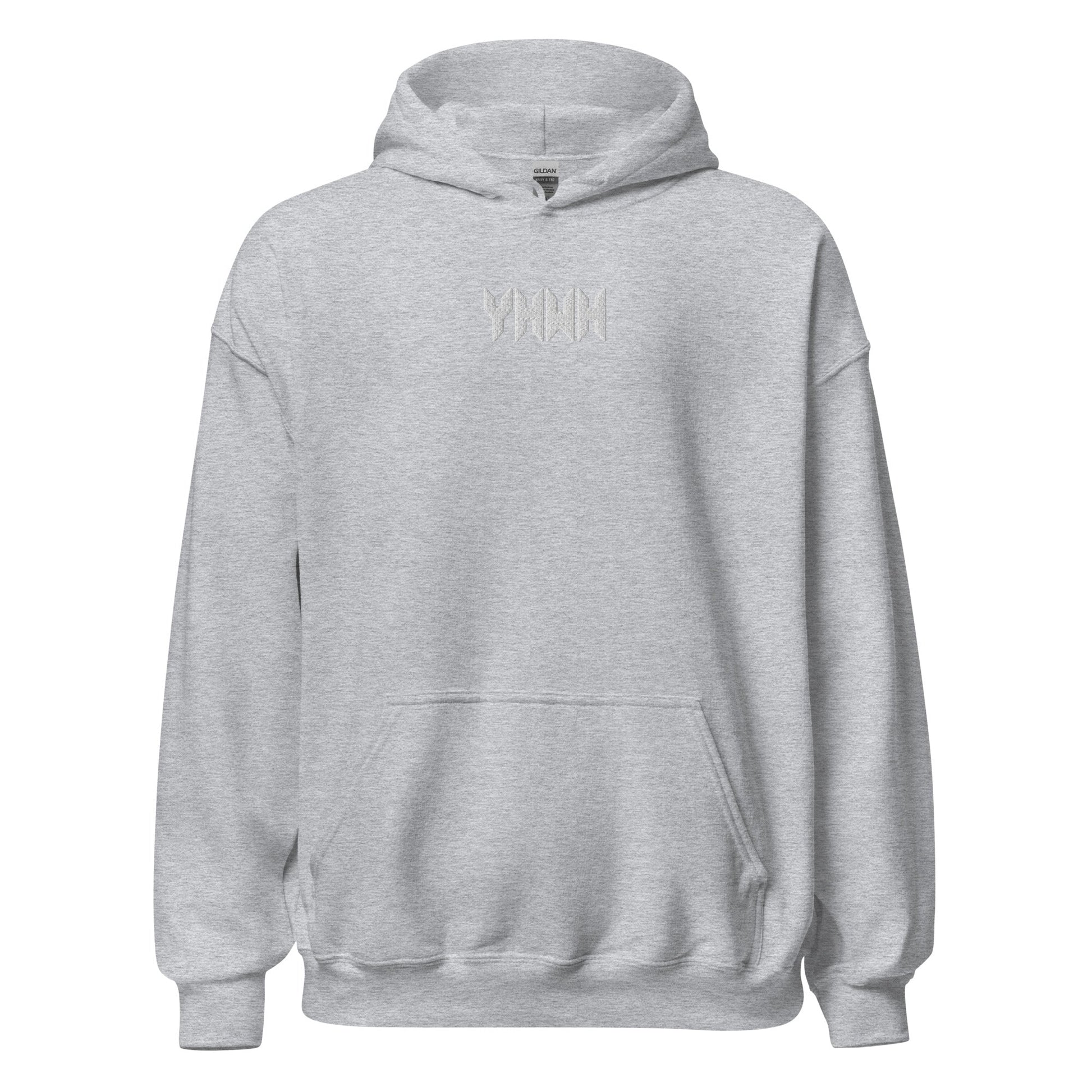 YHWH Sacred Name Minimal Embroidered Hoodie - Inken Image